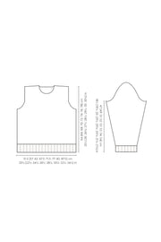 Mode at Rowan Holt Knitting Pattern – Alpaca Wool Sweater (Mens), garment sizing diagram