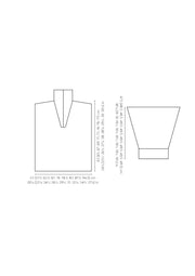 Mode at Rowan Keswick Knitting Pattern – Softest Alpaca Zip Sweater, garment sizing diagram