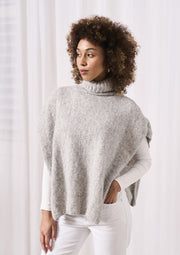 Mode at Rowan Lana Knitting Pattern – Alpaca Cotton Poncho, finished design example