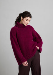 Mode at Rowan MIP91 Portofino Roll-Neck Sweater Knitting Pattern, finished design example