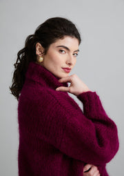 Mode at Rowan MIP91 Portofino Roll-Neck Sweater Knitting Pattern, finished design example