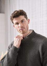 Mode at Rowan Oulton Knitting Pattern – Merino Soft Sweater (Mens), finished design example