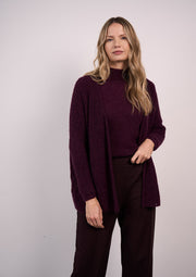 Mode at Rowan Ren Alpaca Haze 2 Ply Lace Cardigan Knitting Pattern – MIP69, finished design example