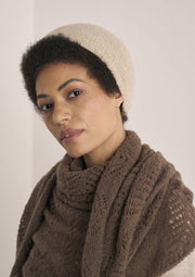 Mode at Rowan Shoal & Metton Knitting Pattern – Snood & Hat Set, finished design example