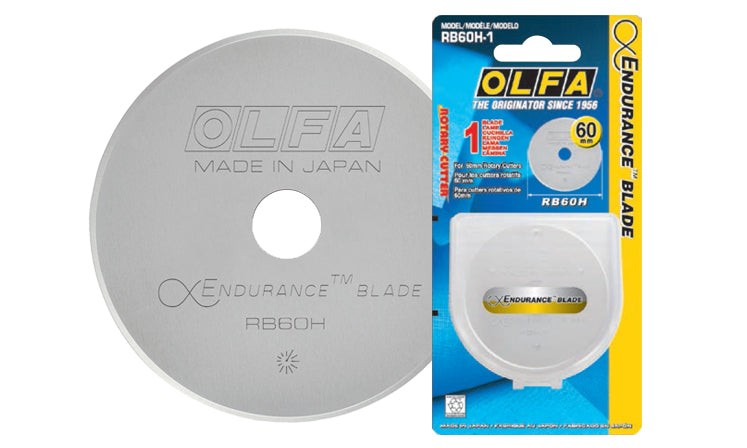 OLFA RB60H-1 genuine 60mm Endurance rotary cutter replacement blade