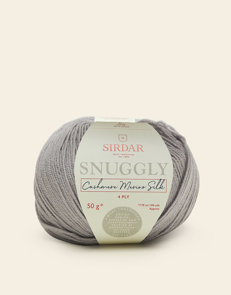 Sirdar Snuggly Cashmere Merino Silk 4 Ply shade 306 Silvery Moon