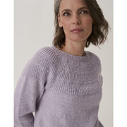 Sirdar 10908 Scallop Shell Yoke Sweater in Loveful Bio Blend — design view 2