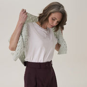 Sirdar 10918 Climbing Ivy Lace Shawl in Loveful Bio Blend — design view 3