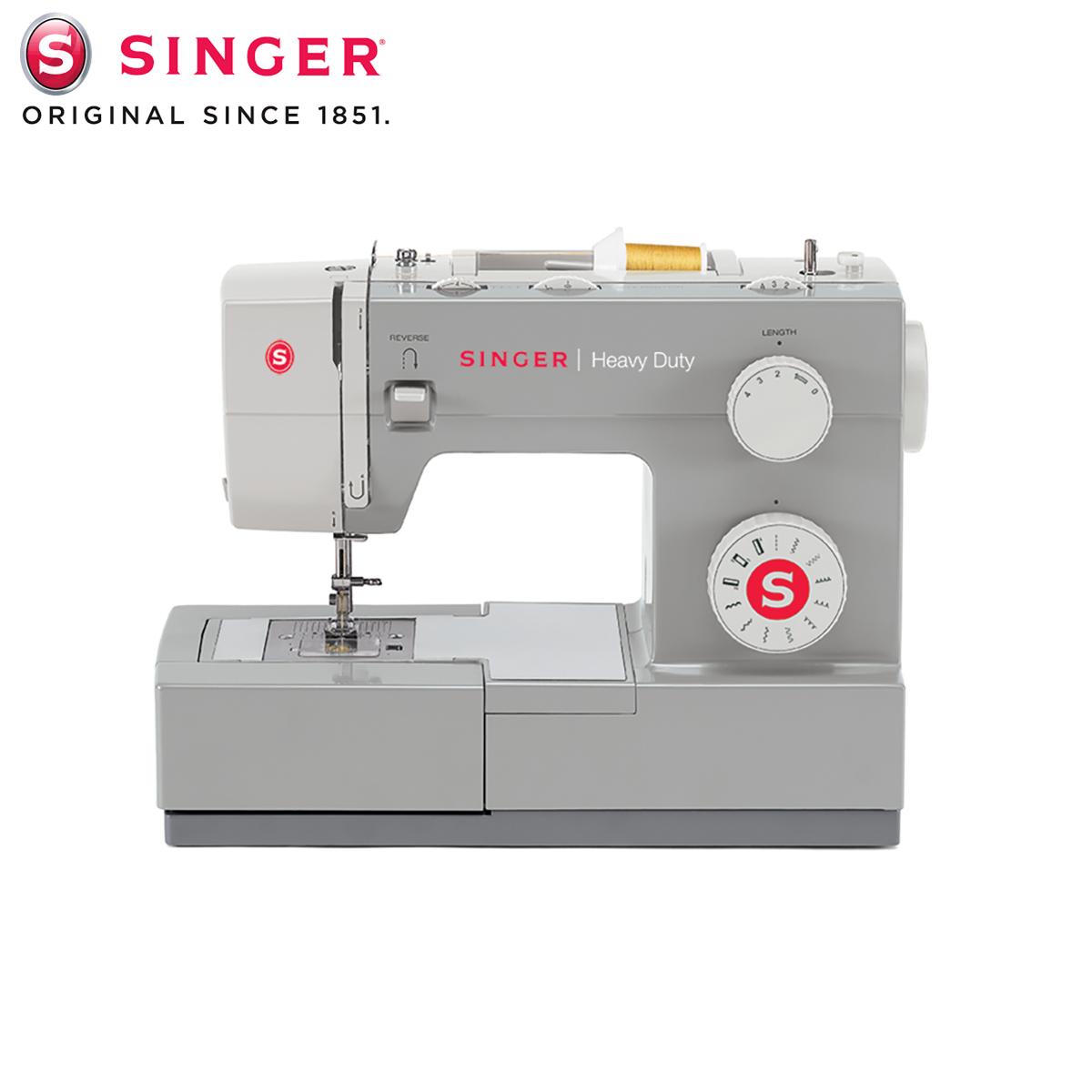 Singer Heavy Duty 4411 mechanical sewing machine, front view