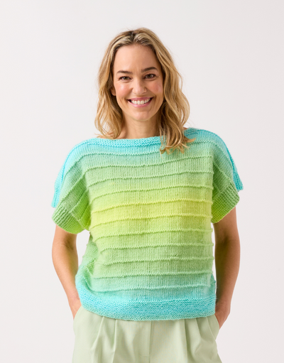 Sirdar 10843 To a Tee Knitted Top Knitting Pattern – Jewelspun Ombré