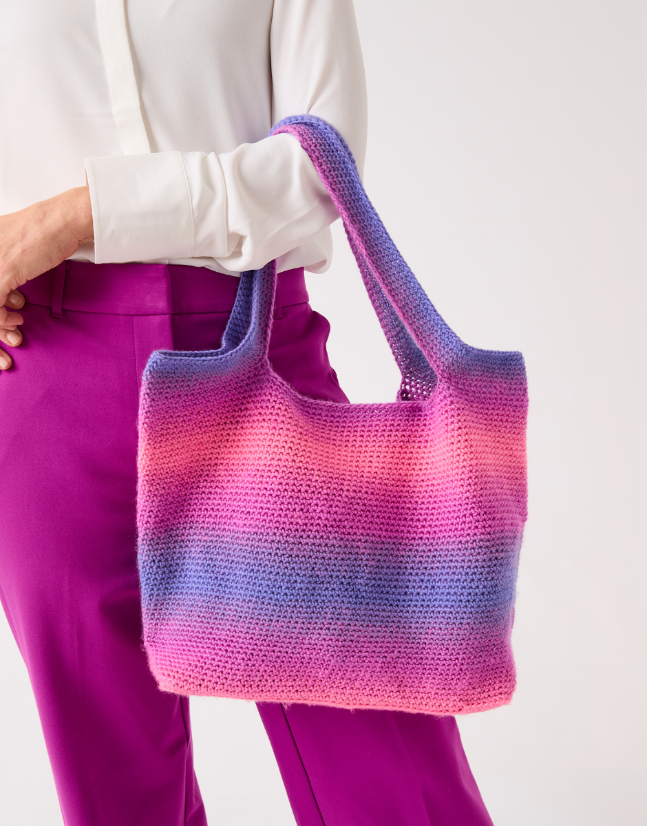 Sirdar 10848 Totally Crochet Tote Bag Crochet Pattern – Jewelspun Ombré
