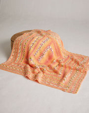 Sirdar Hayfield Little Buds Blanket Knitting Pattern 5574 – Baby Blossom Chunky Blanket Pattern, finished design example