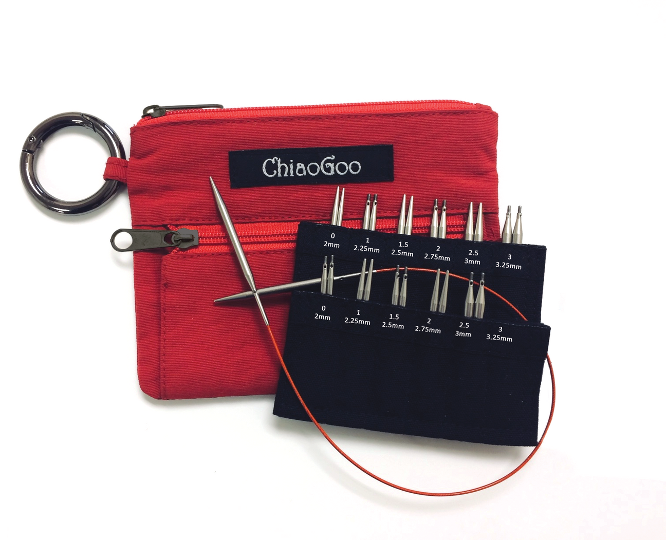 Red ChiaoGoo MINI Shorties 7230-M set