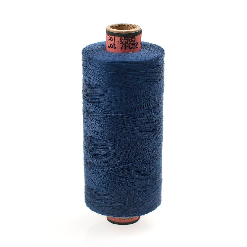 AMANN Saba 120 Deep Denim Blue 0585 sewing thread colour