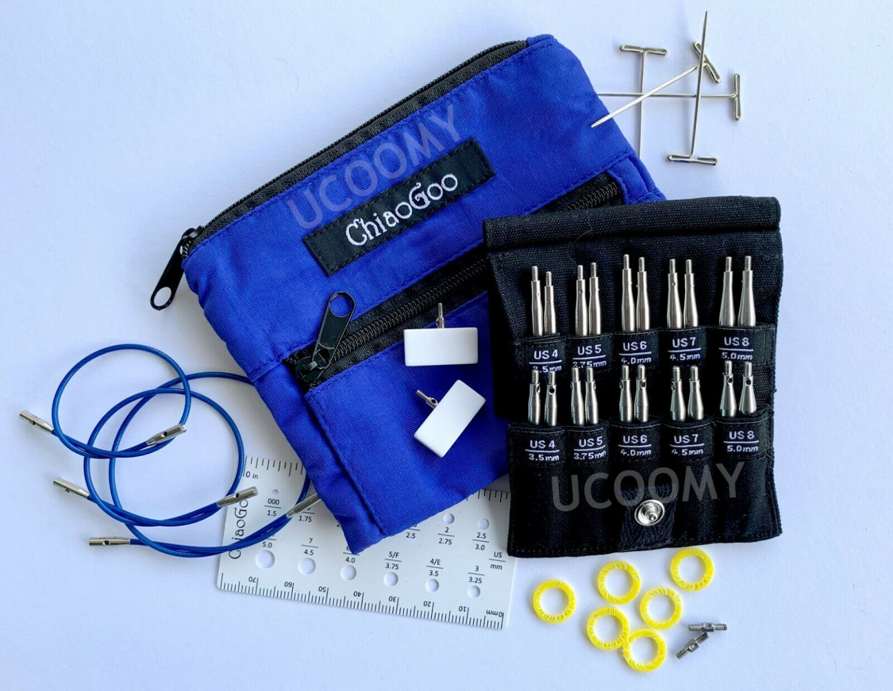 Blue ChiaoGoo Small Shorties 7230-S set