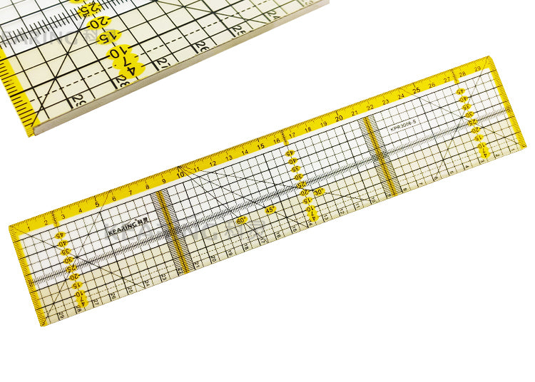 Acrylic Quilting Ruler Metric - 30 x 6cm - Metal Edge