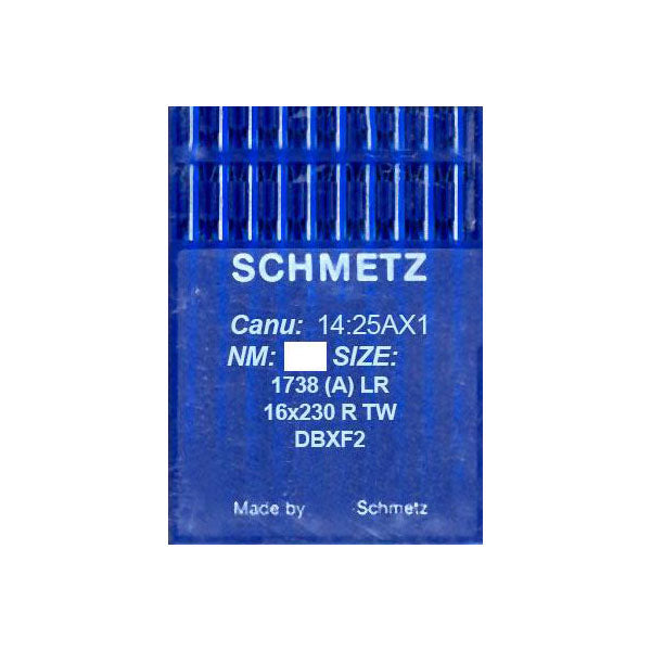 Schmetz Industrial Plain Sewer Leather Needles. 16x230 1738ALR DBXF2