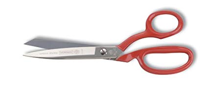 MUNDIAL 8" Serrated Sharp Scissors - Red Handle