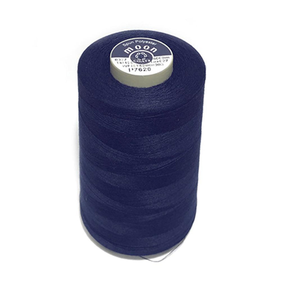 Coats Moon 120 Blue Navy P7620 spun polyester thread 5000m cone
