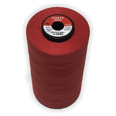 Coats Astra 120 Red C3890 thread cone