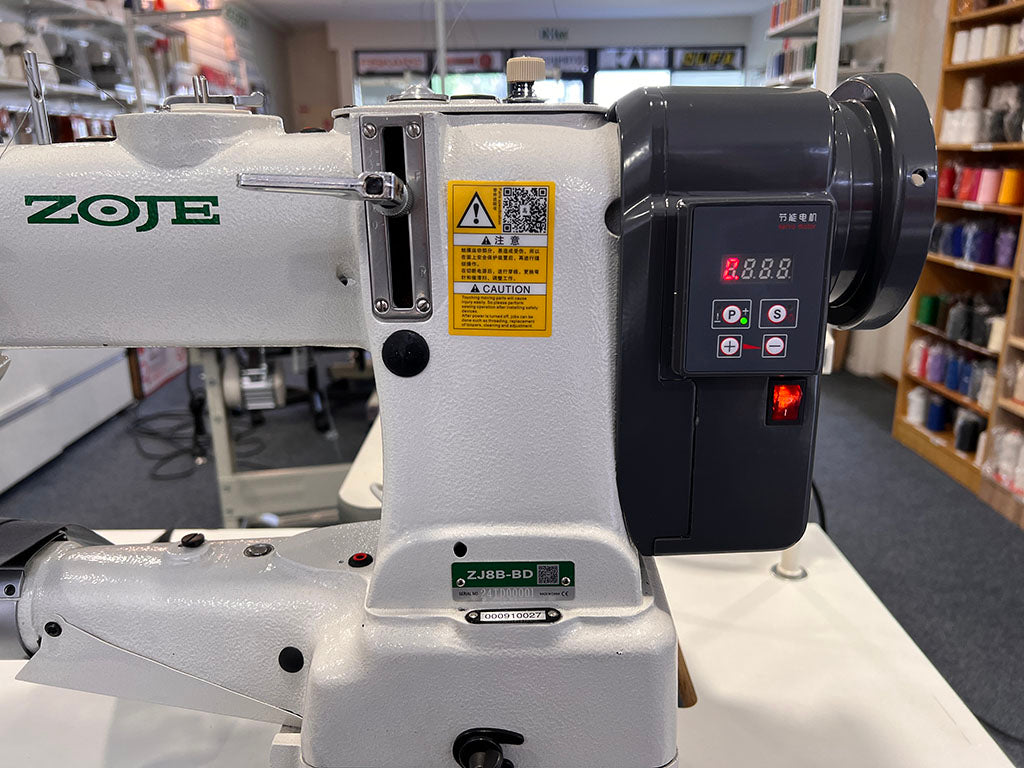 Zoje Cylinder Arm Walking Foot Sewing Machine with Direct Drive Motor