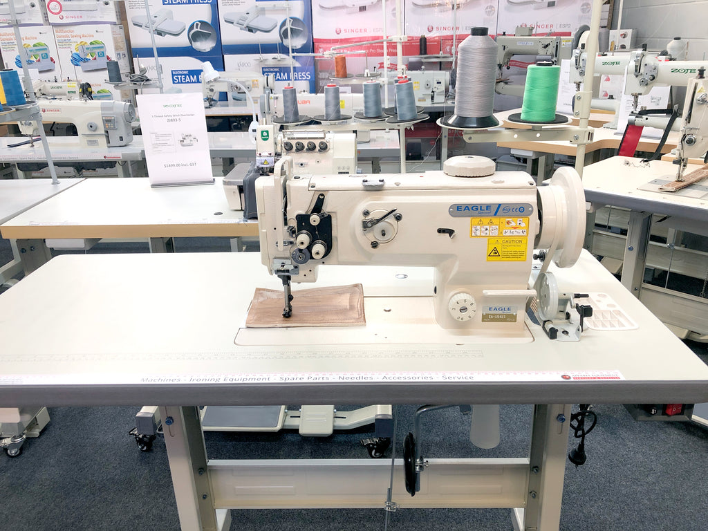 Walking Foot Machine with Safety Clutch - Side Load Bobbin.