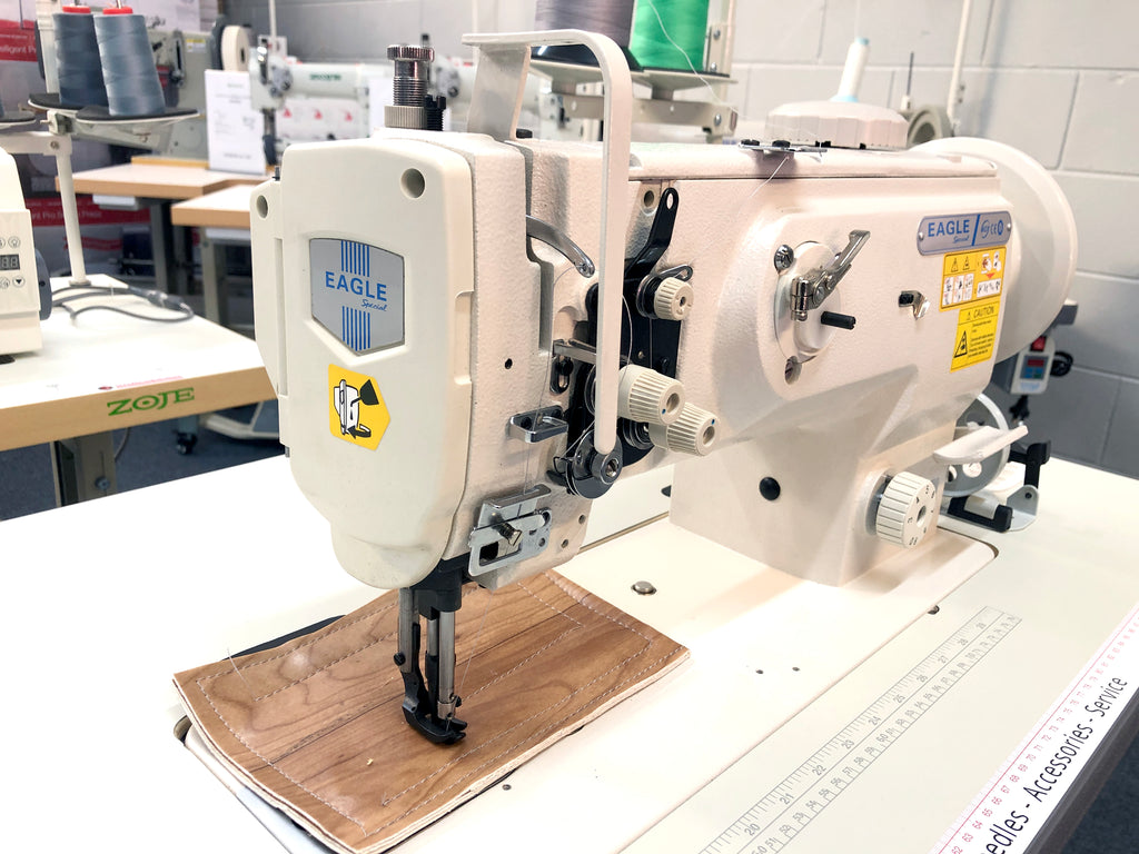 Walking Foot Machine with Safety Clutch - Side Load Bobbin.