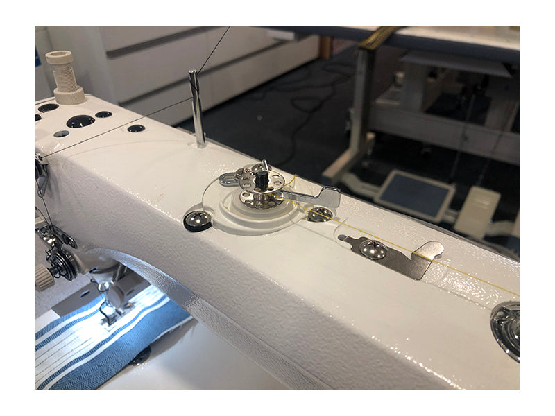 Built-in bobbin winder on the JUKI DDL-7000AS-7