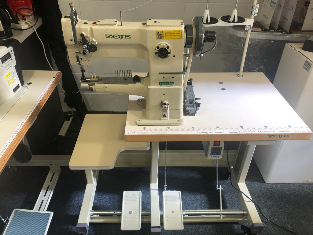 Cylinder Arm Walking Foot Sewing Machine with Synchronized Binder