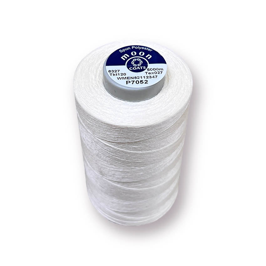 Coats Moon 120 Cream P7052 spun polyester thread 5000m cone