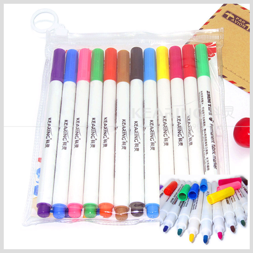 Permament Fabric Marker - Multicolour Pack
