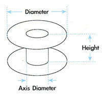 Aluminium Plain Sewer Bobbin
