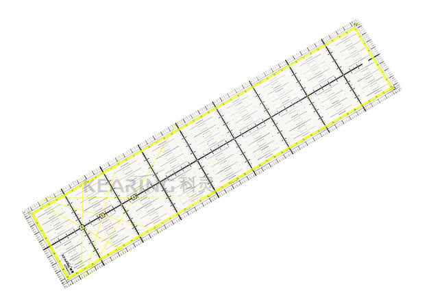 Acrylic Quilting Ruler Metric - 45 x 10cm