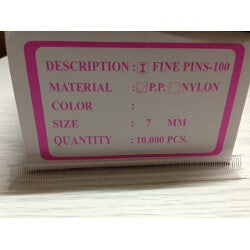 7mm Fine Tag Pins - Box of 10,000
